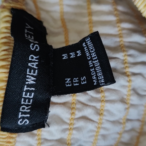 Yellow floral cropped top - Picture 5 of 6